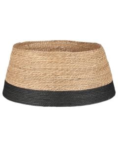 Bazament per peme, tekstil, ngjyre natyrale me te bardhe, h26xd58cm