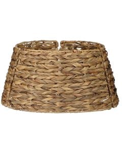 Tree base, textile, natural color with gold, h26xd51cm