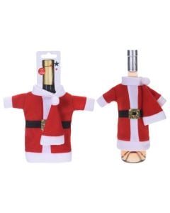 Decorator for champagne bottles with Christmas motifs, polyester, 20x20x5 cm