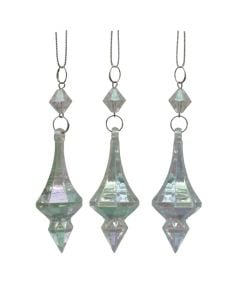 Objekt dekorues me varje, (pk3), krristal, ngjyre transparente