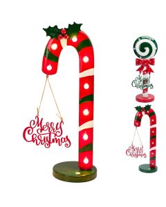 Decorative object with lighting, Candy, 47 cm,