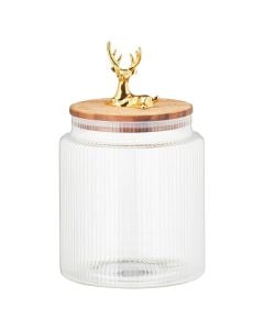 Cookie holder, Christmas motifs, glass, , deer handle