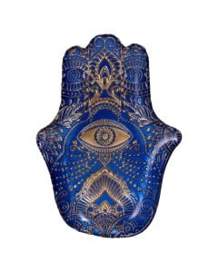 Decorative pajate, Eye, ngjyre blu me gold, 16x23 cm