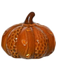 Decorative object, glass, pumpkin, D.13cm x H.10.5cm