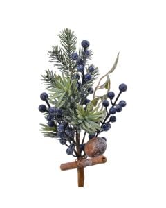 Dege dekorative Christmas, Jeshile me berry, D.4cm x L.180cm