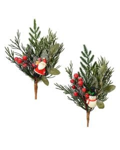 Dege dekorative Christmas, pishe me berry, D.8cm x H.20cm