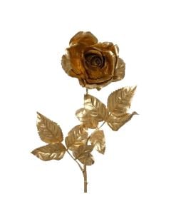 Christmas decorative flowers, rose, gold color, L.10cm x W.10cm x H.72cm