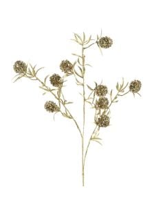 Christmas decorative branch, Berry, gold, L.21cm x W.7cm x H.70cm