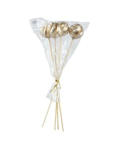 Dege dekorative Christmas, Lollipop, ngjyre gold, D.6cm x H.36cm