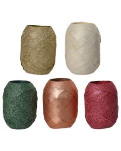 Shirit dekorues paketimi, ngjyra te ndryshme, L.2000cm x W.1cm x H.0.2cm