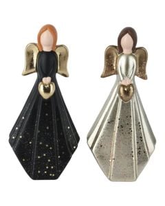 Decorative object, Angel, polyresin, L.7.4cm x W.9.8cm x H.22.7cm