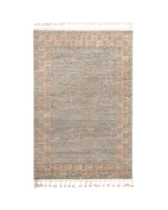 Quincey carpet, with fringe, polypropylene, sage/gold, 200x300 cm