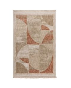 Bella carpet, polyester, terracotta/cream, 200x300 cm
