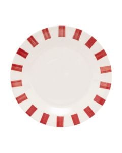 Pjatë ëmbëlsire Cherry, porcelan, e bardhë/e kuqe, Dia. 19 x H 1.8 cm