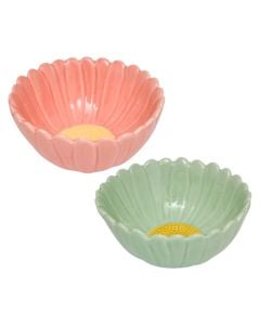 Fleur de Rose bowl, stoneware, assorted colors, 35 cl / Dia. 15 x H 7 cm