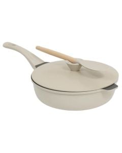 Cocotte deep pan, aluminium, beige, Dia. 28 cm