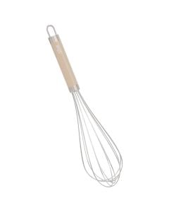 Solstice whisk, stainless steel, silver color/beige, Dia. 6.5 x H 29.5 cm