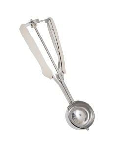 Solstice ice cream spoon, stainless steel, silver color/beige, 22.3 cm
