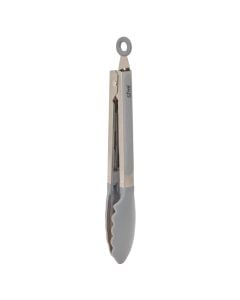 Solstice cooking tongs, stainless steel, grey, 27.5 cm