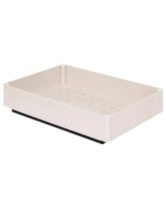 Organizues rafti me tërheqje Stora, çelik/ABS, bezhë, 26.9x40x8.2 cm
