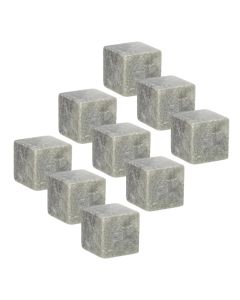 Akull për gotë whisky (PK9), argjilë, ngjyrë guri, 2x2x2 cm