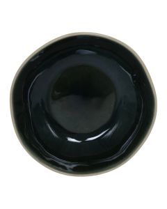 Pjatë supe Tella, qeramike, jeshile e errët, Dia. 18.8 x H 5.4 cm