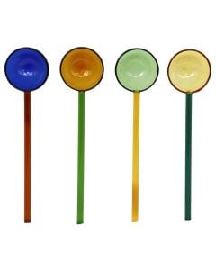 Lugë, qelq, ngjyra të ndryshme, 2.7 cm