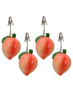 Tablecloth clips/weight, polyresin, peach, 4x4x5 cm