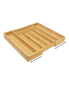 Organizues sirtari me zgjatim, bambu, natyrale, 26x36 cm
