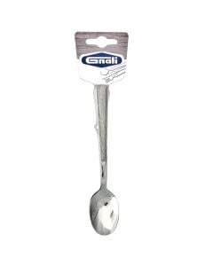 Lugë kafeje Dafne (PK2), inoks/plastike, ngjyrë argjendi/lisi e zbardhur, 15.2 cm