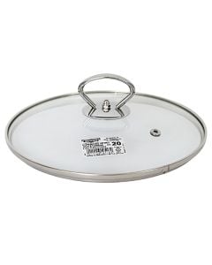 Kapak për tenxhere Etherna, qelq/inoks, transparente/ngjyrë argjendi, Dia. 20 cm