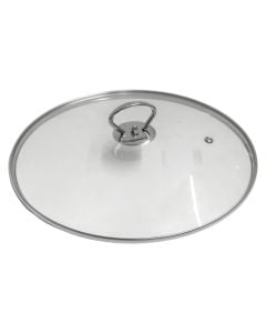 Pot lid Etherna, glass/stainless steel, transparent/silver color, Dia. 28 cm