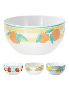 Bowl Fruits, porcelain, assorted colors, Dia. 14 cm