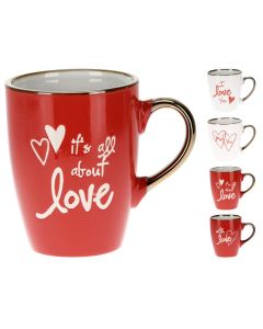 Filxhan çaji Love, qeramike, ngjyra të ndryshme, 305 ml