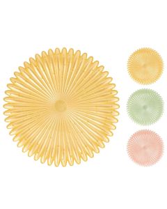 Pjatë servirje Sun, qelq, ngjyra të ndryshme, Dia. 28 cm