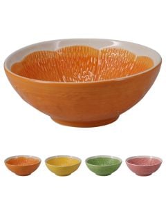 Bowl Fruits, stoneware, assorted colors, Dia. 15 cm