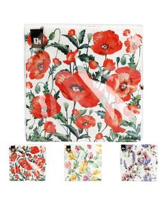 Fleurs table napkins (Pck16), paper, multicolored, 33x33 cm