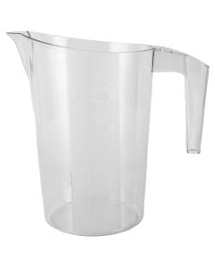 Measuring cup, plastic, transparent, 2000 ml / Dia. 14.9  H 23 cm