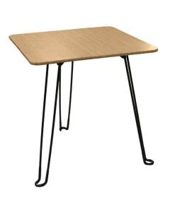 Coffee table, wood, natural, 44.5x44.5x46 cm