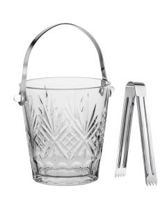 Ice bucket, glass, transparent, Dia. 12 x H 13 cm