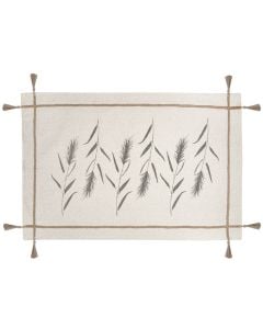 Pampa rug, 55% cotton/45% polyester, natural, 60x90 cm