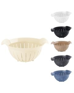 Round strainer, plastic, assorted colors, Dia. 23 x H 12 cm