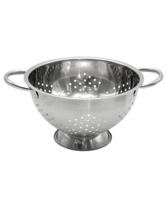 Pasta colander, stainless steel, silver color, Dia. 22 x H 12.7 cm