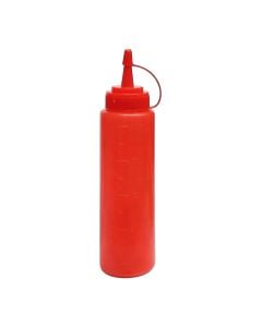 Holder for ketchup, plastic, red, 200 ml / Dia. 4.9 x H 20 cm