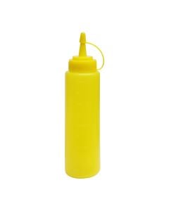 Holder for mustard, plastic, yellow, 200 ml / Dia. 4.9 x H 20 cm