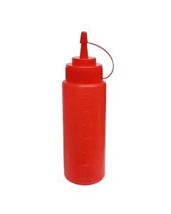 Mbajtëse për ketchup, plastike, e kuqe, 350 ml / Dia. 5.9 x H 21 cm
