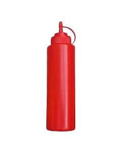 Mbajtëse për ketchup, plastike, e kuqe, 650 ml / Dia. 6.9 x H 25 cm