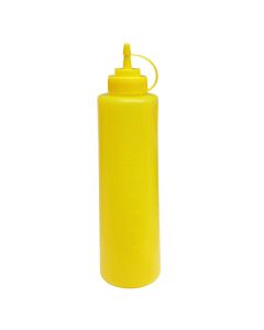 Mbajtëse për mustardë, plastike, e verdhë, 650 ml / Dia. 6.9 x H 25 cm