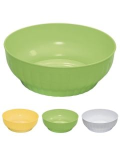 Salad Bowl, plastic, assorted colors, 2.7 L / Dia. 24 x H 8.5 cm