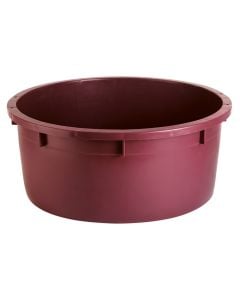 Big tub, plastic, burgundy, 130 L / Dia. 80 x H 34 cm